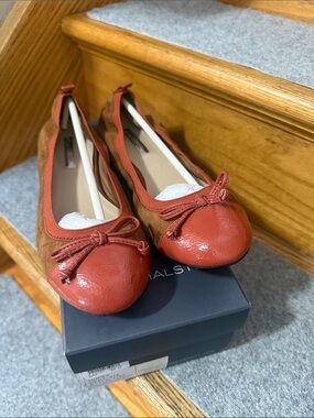 Bakers Shoes Patent Toe Ballet Flats